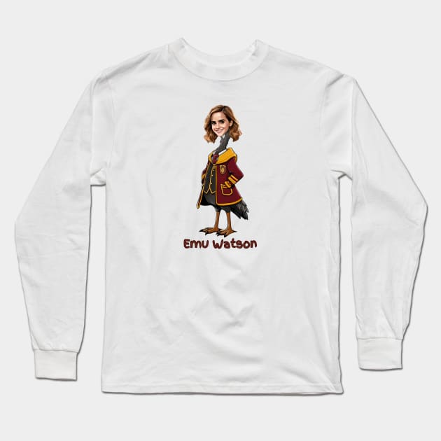 Emu Watson Long Sleeve T-Shirt by Dorky Donkey Designs